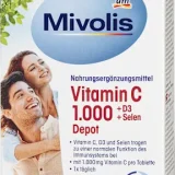 Mivolis Vitamin C 1000 + D3 + Selene Depot 30 pcs, 42 g